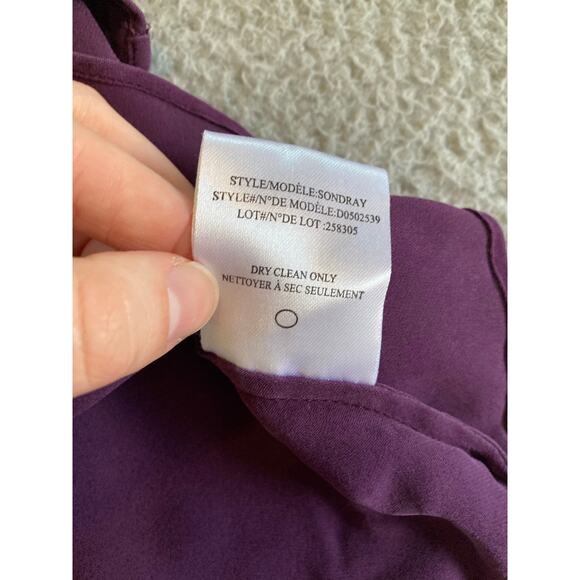 Theory Tank Top Large Silk Sleeveless Layer Purple Round Neck Luxury Classic L - Picture 9 of 13